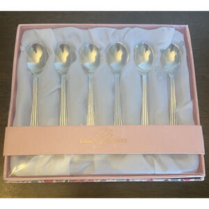 Grace's Teaware set of 6 silverplate demitasse coffee condiment spoons
